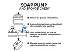 Soap Dispenser with Sponge Holder