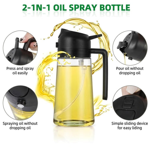 2 in 1 Oil Spray Bottle