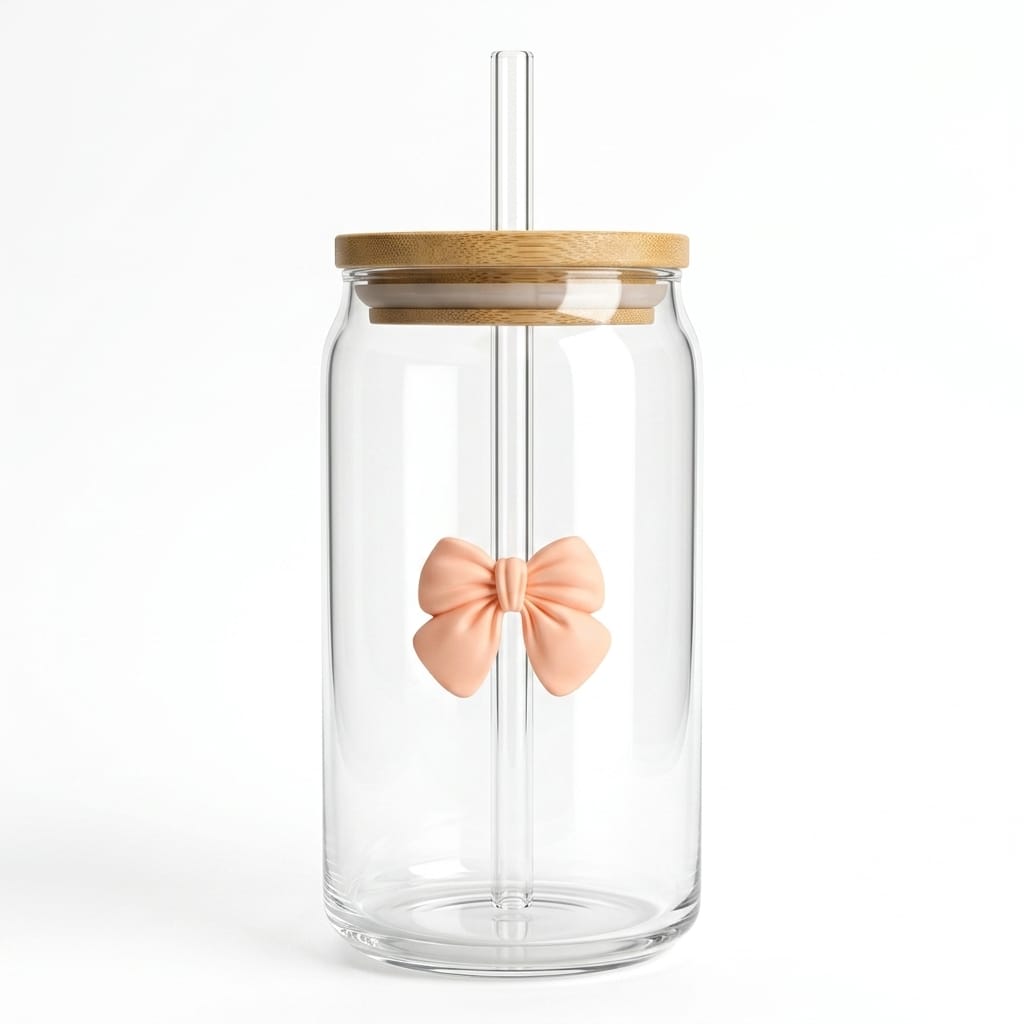 Butterfly Bow Sipper ( Pink )