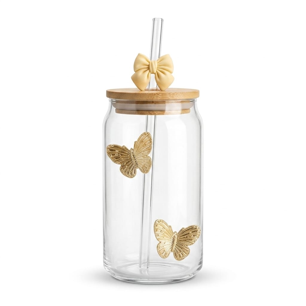 Butterfly Bow Sipper ( Yellow)